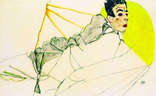 Egon Schiele ⋯ Reclining Boy