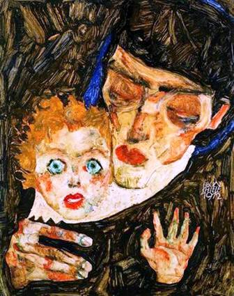 Egon Schiele ⋯ Mother and son