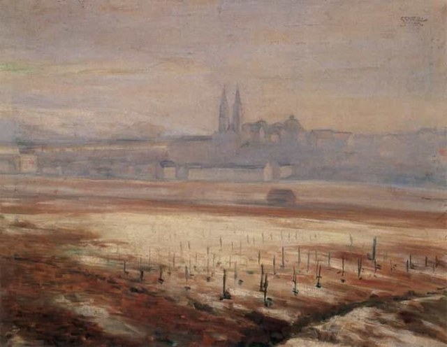 Klosterneuburg in Fog